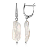Boucles d'oreilles en argent et Perle de culture d'eau douce (TPC)