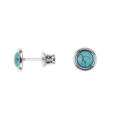 Boucles d'oreilles en argent et Turquoise (dagen)