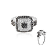 Bague en or et Diamant noir