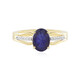 Bague en argent et Saphir bleu de Madagascar