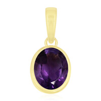 Pendentif en or et Améthyste de Zambie