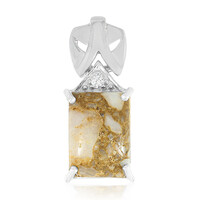 Pendentif en argent et Quartz Dinosaure