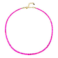 Collier en argent et Opale rose