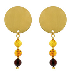 Boucles d'oreilles en argent et Ambre baltique