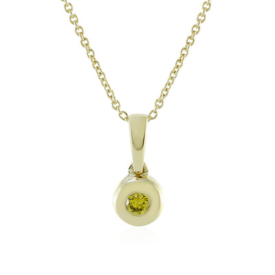 Collier en or et Diamant jaune I4