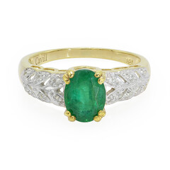 Bague en argent et Emeraude de Bahia