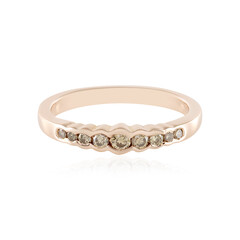 Bague en argent et Diamant champagne I2