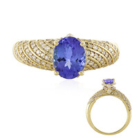 Bague en or et Tanzanite AAA (de Melo)
