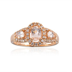 Bague en or et Morganite AAA