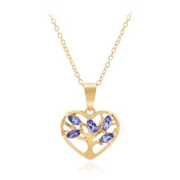 Collier en argent et Tanzanite