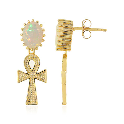 Boucles d'oreilles en argent et Opale Welo