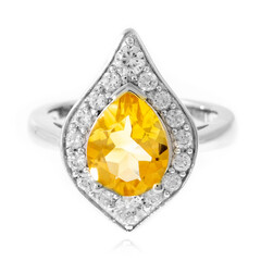 Bague en argent et Citrine (Memories by Vincent)