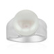 Bague en argent et Perle blanche de culture d'eau douce
