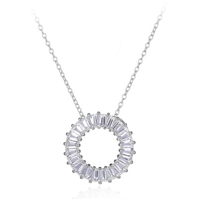 Collier en argent et Topaze blanche