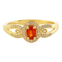 Bague en argent et Rubis rouge du soir