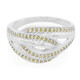 Bague en argent et Diamant fantaisie