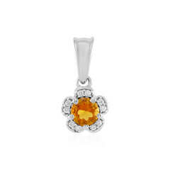 Pendentif en argent et Citrine