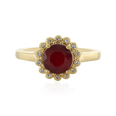 Bague en argent et Rubis de Madagascar