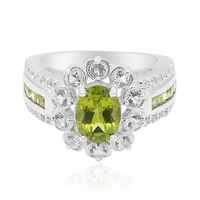 Bague en argent et Péridot