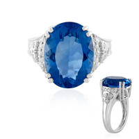 Bague en argent et Fluorite à couleur changeante