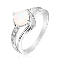 Bague en argent et Opale Welo