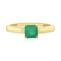 Bague en argent et Emeraude du Brésil