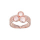 Bague en argent et Quartz rose (Adela Silber)