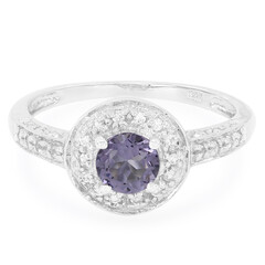 Bague en argent et Quartz Myrtille