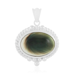 Pendentif en argent et Œil de Shiva