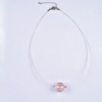 Collier et Quartz rose