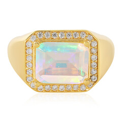 Bague en argent et Opale Welo