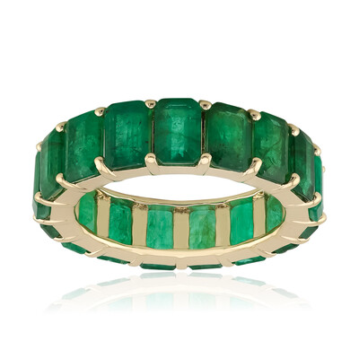 Bague en or et Emeraude de Zambie