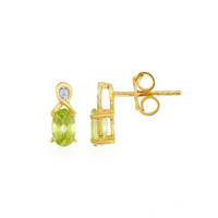 Boucles d'oreilles en argent et Péridot