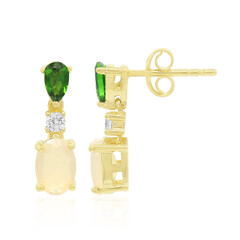 Boucles d'oreilles en argent et Opale Welo