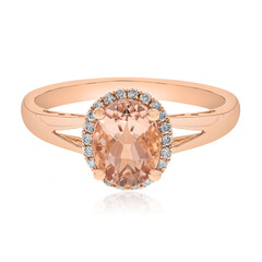 Bague en or et Morganite AAA