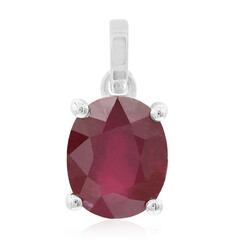 Pendentif en argent et Rubis de Madagascar
