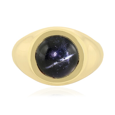 Bague en argent et Diopside étoilé d'Inde