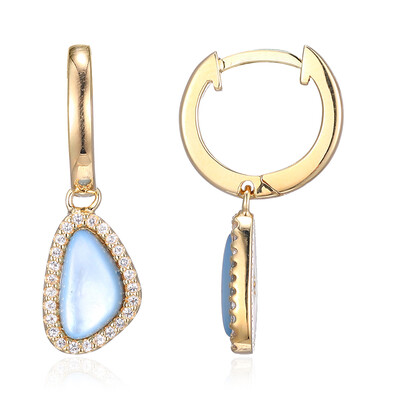 Boucles d'oreilles en argent et Nacre