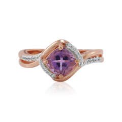 Bague en argent et Améthyste