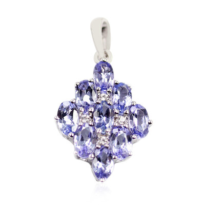 Pendentif en argent et Tanzanite
