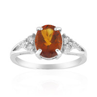 Bague en argent et Citrine Madère
