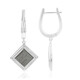 Boucles d'oreilles en argent et Météorite d'Alétaï