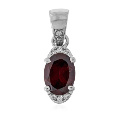 Pendentif en argent et Grenat du Mozambique