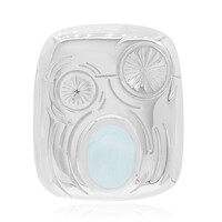 Pendentif en argent et Topaze bleu ciel