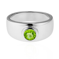 Bague en argent et Péridot de l'Arizona