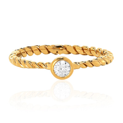 Bague en argent et Topaze blanche