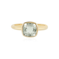 Bague en argent et Améthyste verte