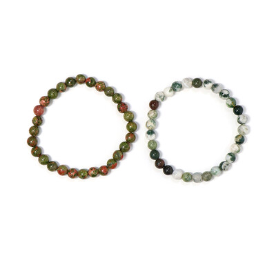 Bracelet et Unakite