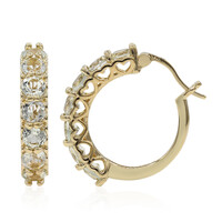 Boucles d'oreilles en argent et Améthyste verte