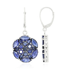 Boucles d'oreilles en or et Saphir de Birmanie (AMAYANI)